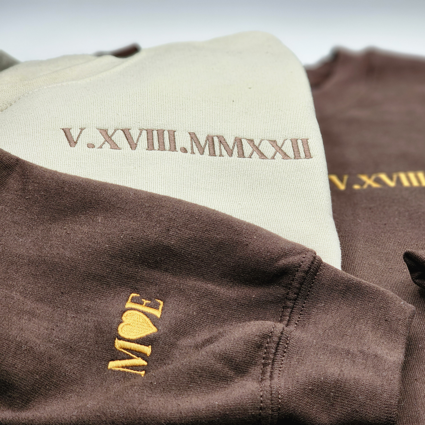 Personalized Roman Numeral Anniversary Sweatshirt or Hoodie, Unique Gift for Anniversary