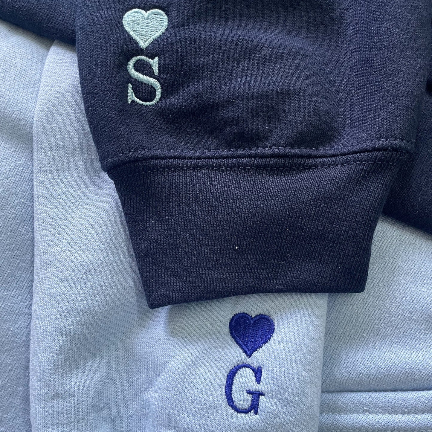 Space And Moon Sweatshirt or Hoodie Matching, Personalized Embroidered Valentine's Day Gift Ideas For Him Her