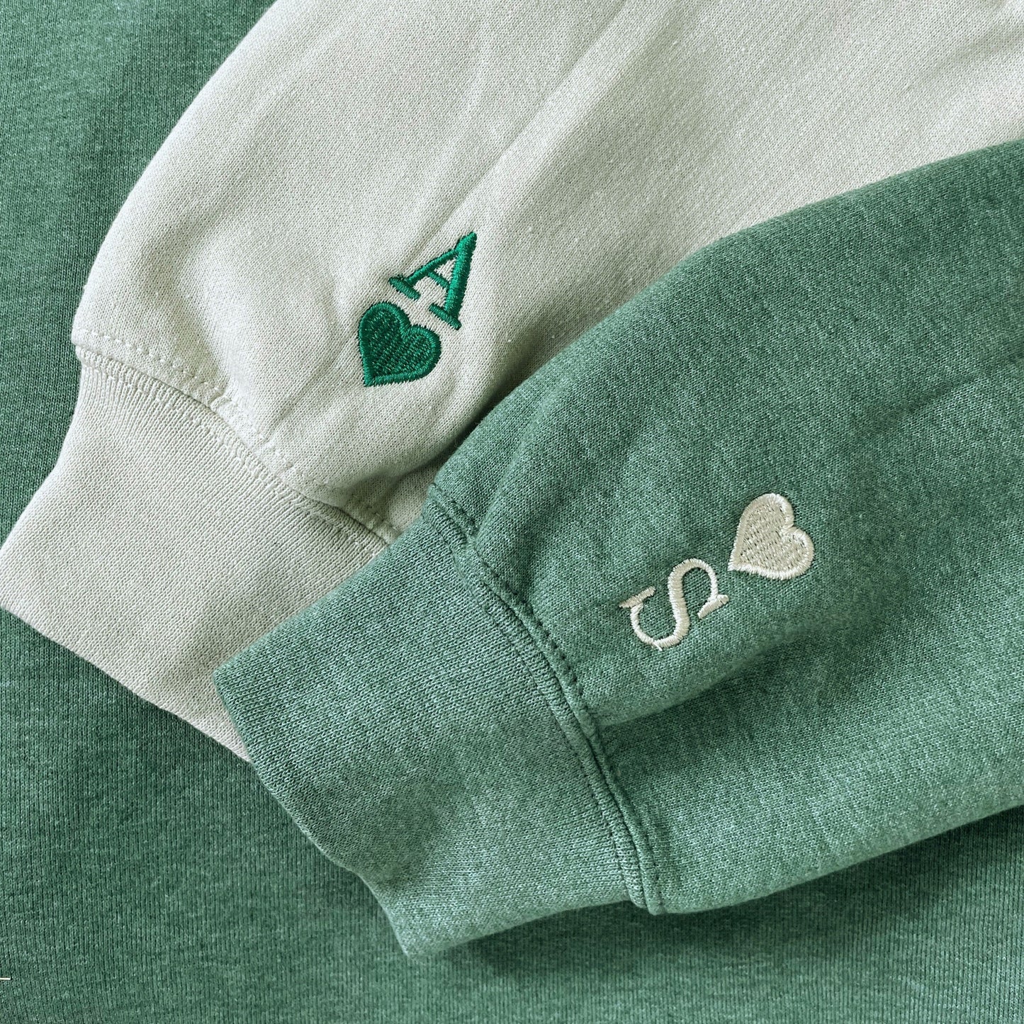 Unique Anniversary Gift for Couple with Embroidered Roman Numerals on Chest Sweatshirt or Hoodie