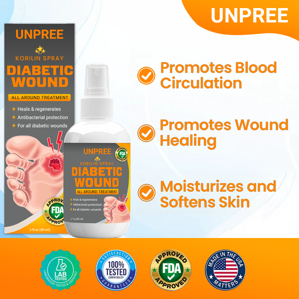 💥 2025 Limited 70% OFF ️⏳ Kolirin Diabetic Wound Spray 💥 Fix Diabetic Wounds 100% in 2 Weeks