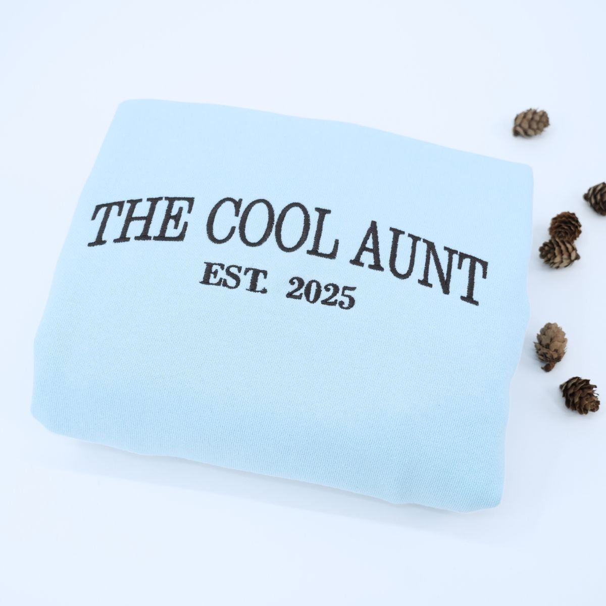 The Cool Aunt Sweatshirt with Custom Est Year, Personalized Gift for Aunt with Embroidered