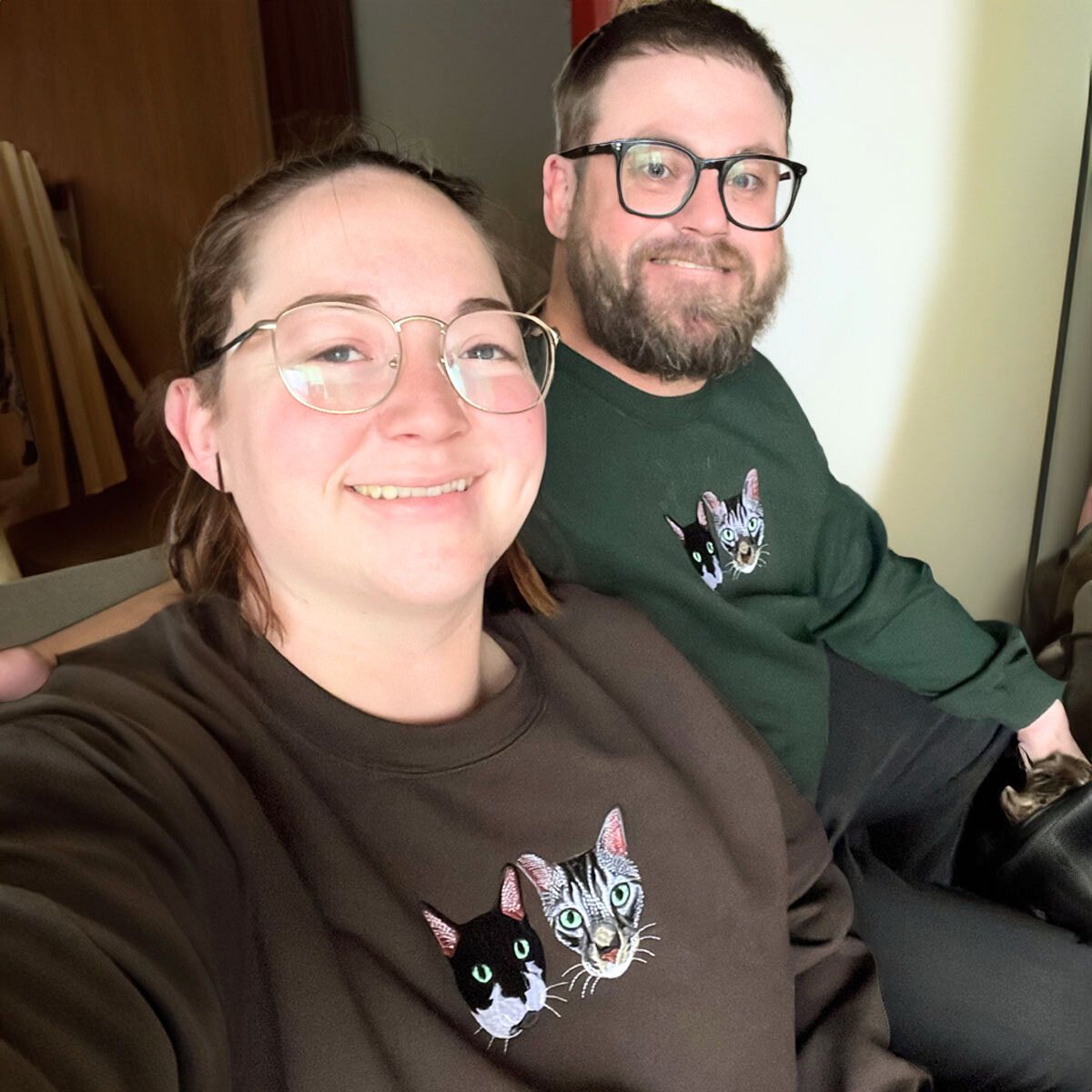 Cat Lover Multi-pack: Embroidered Crewneck Sweatshirts & Hoodies