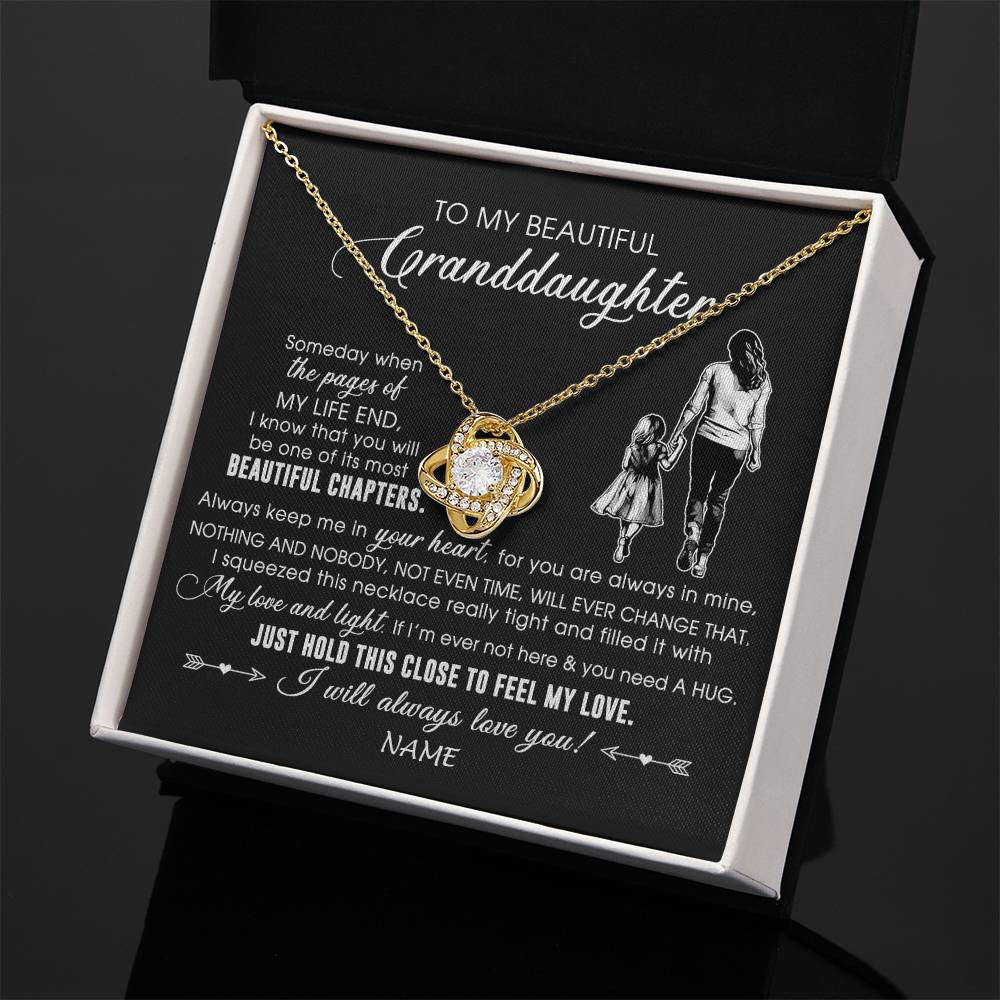 Personalized To My Beautiful Granddaughter Necklace From Grandma Always Love You Granddaughter Birthday Graduation Christmas Customized Gift Box Message Card