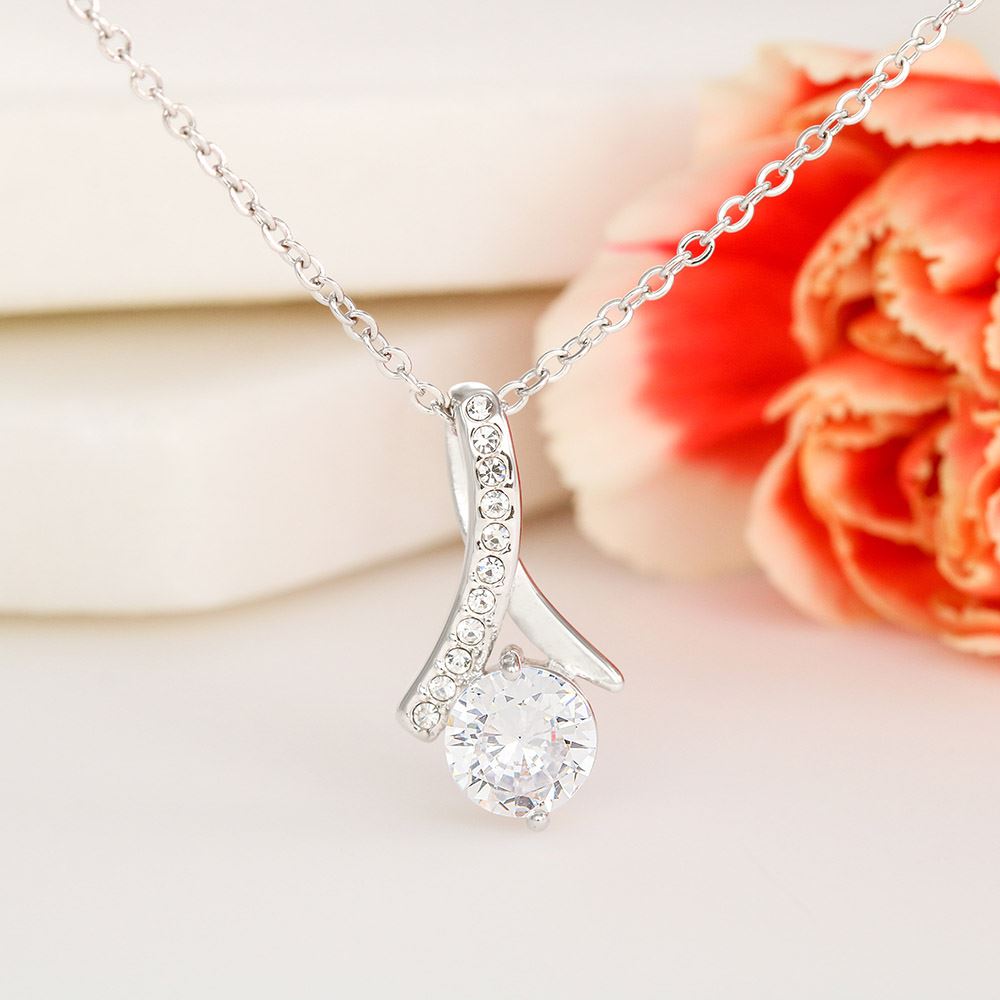 Personalized To My Beautiful Soulmate Necklace From Husband Boyfriend Feel My Love For Her Future Wife Girlfriend Birthday Anniversary Customized Message Card