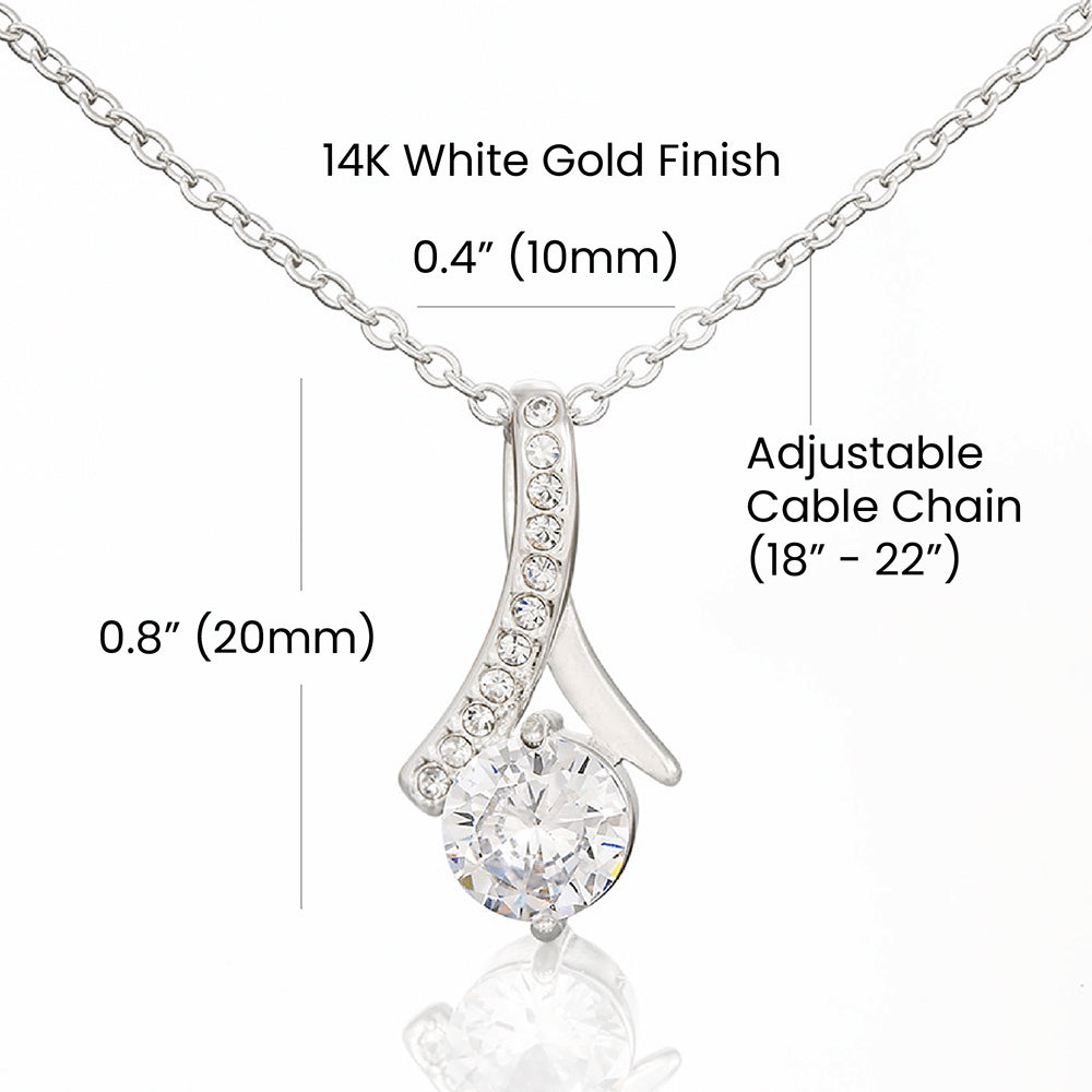 Personalized To My Beautiful Wife Necklace From Husband I Love You Wife Birthday Gifts Anniversary Valentines Christmas Customized Gift Box Message Card