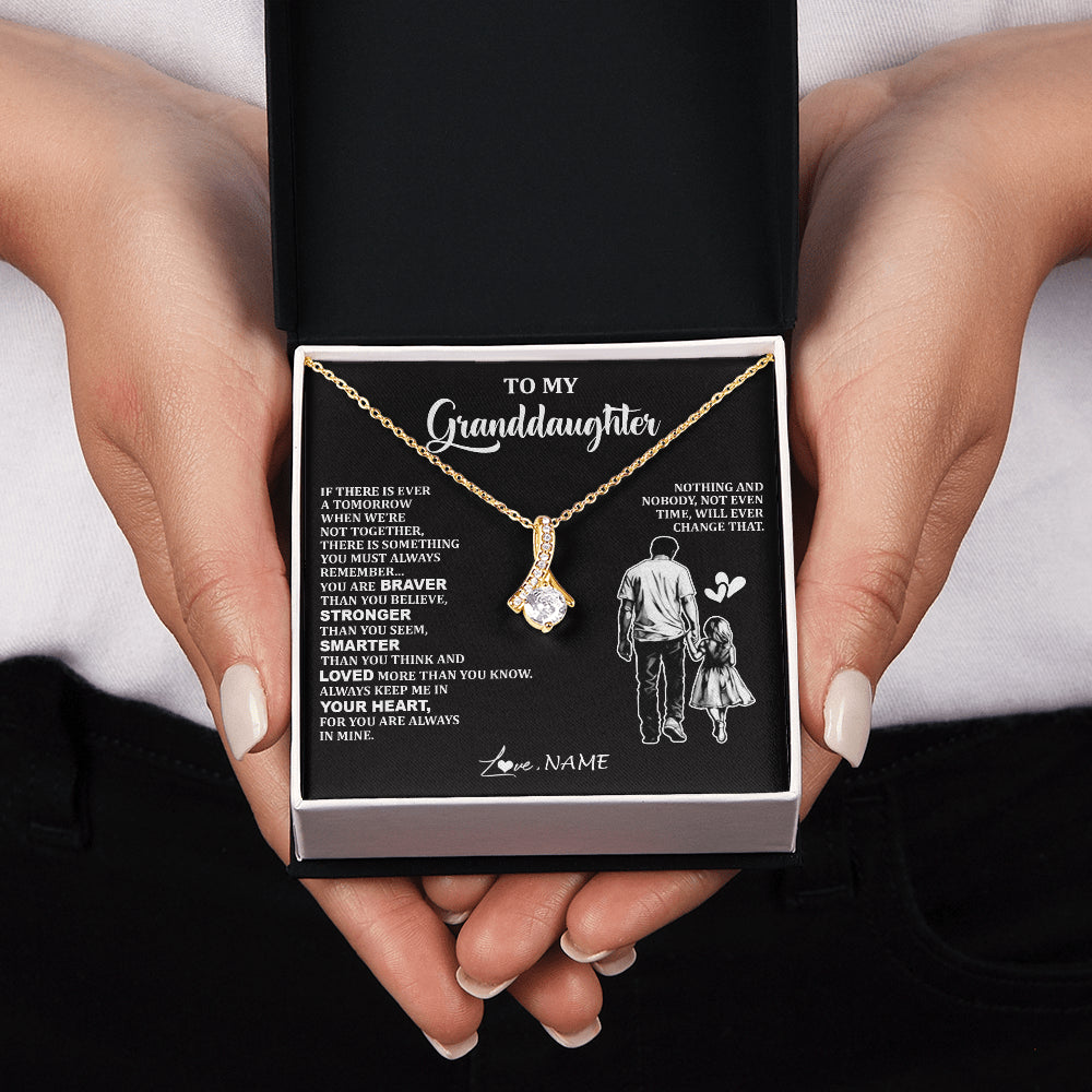Personalized To My Granddaughter Necklace From Grandpa You Are Always In Mine Beautiful Granddaughter Birthday Graduation Christmas With Gift Box Message Card