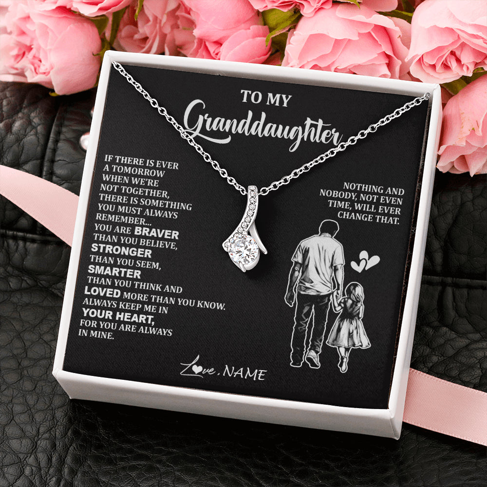 Personalized To My Granddaughter Necklace From Grandpa You Are Always In Mine Beautiful Granddaughter Birthday Graduation Christmas With Gift Box Message Card