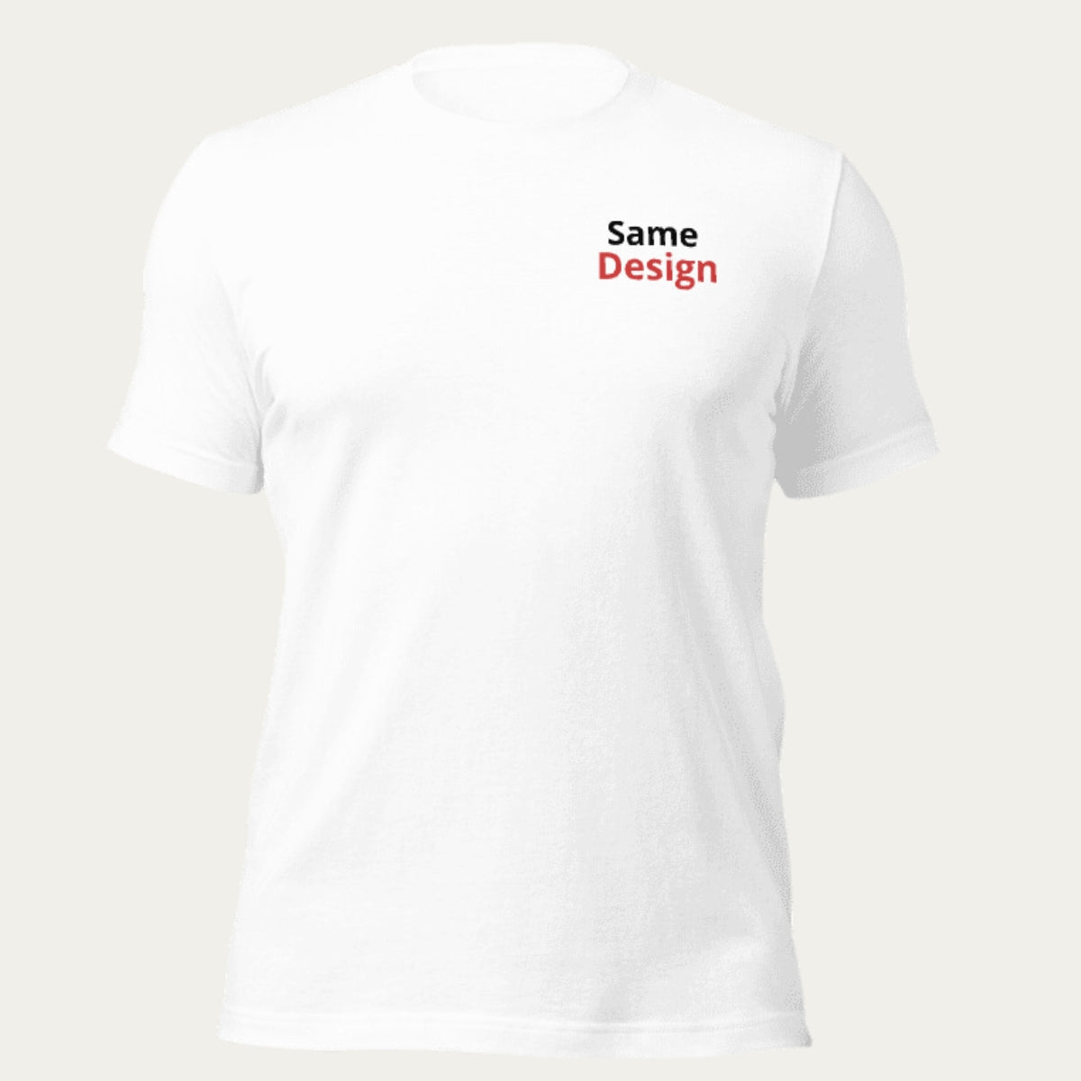 Custom Basic Embroidered T-Shirt with Same Design