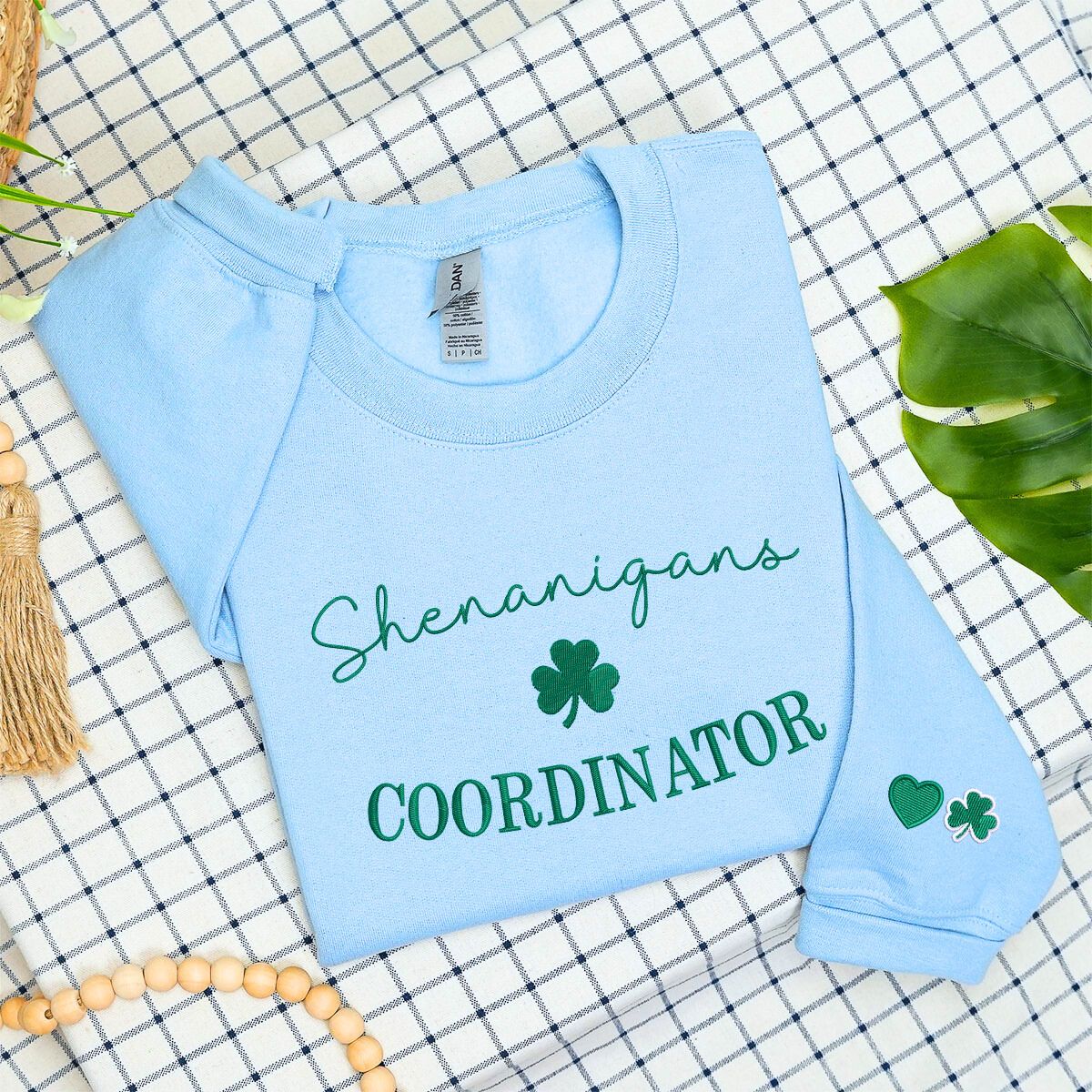 Shenanigans Sweatshirt or Hoodie, Custom Embroidered for St Patrick's Day Gift