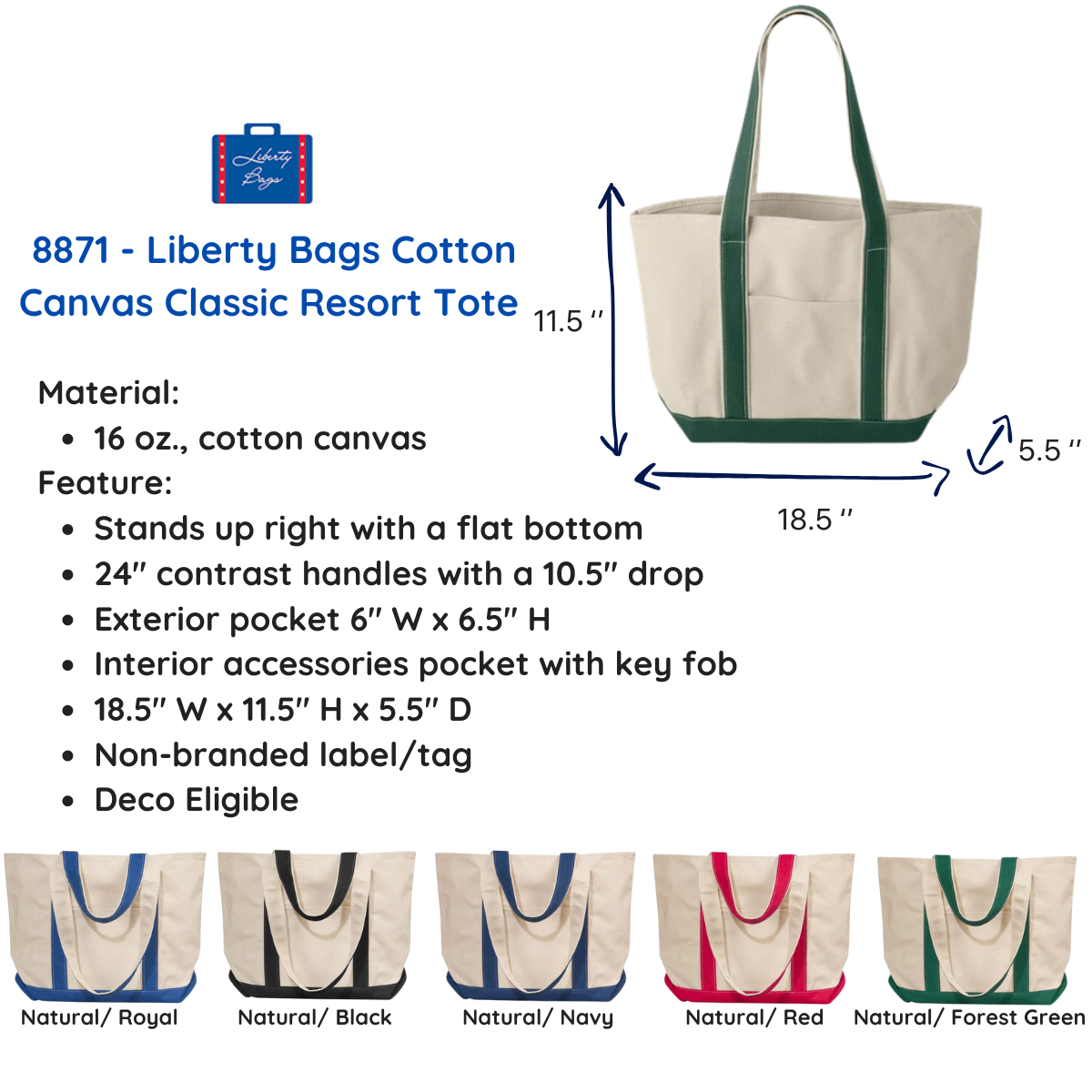 Personalized University Tote Bag with Custom Embroidered Floral Text- Unique College Gift Idea