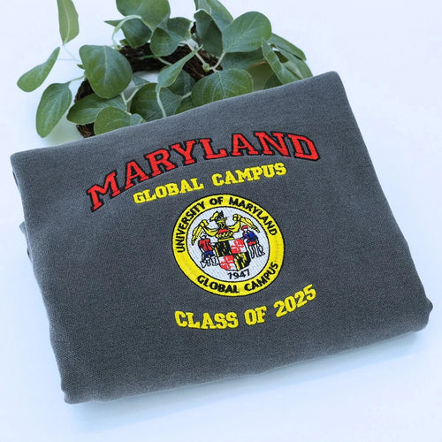 Comfort Color® Custom Embroidered University Sweatshirt, Sorority Gift