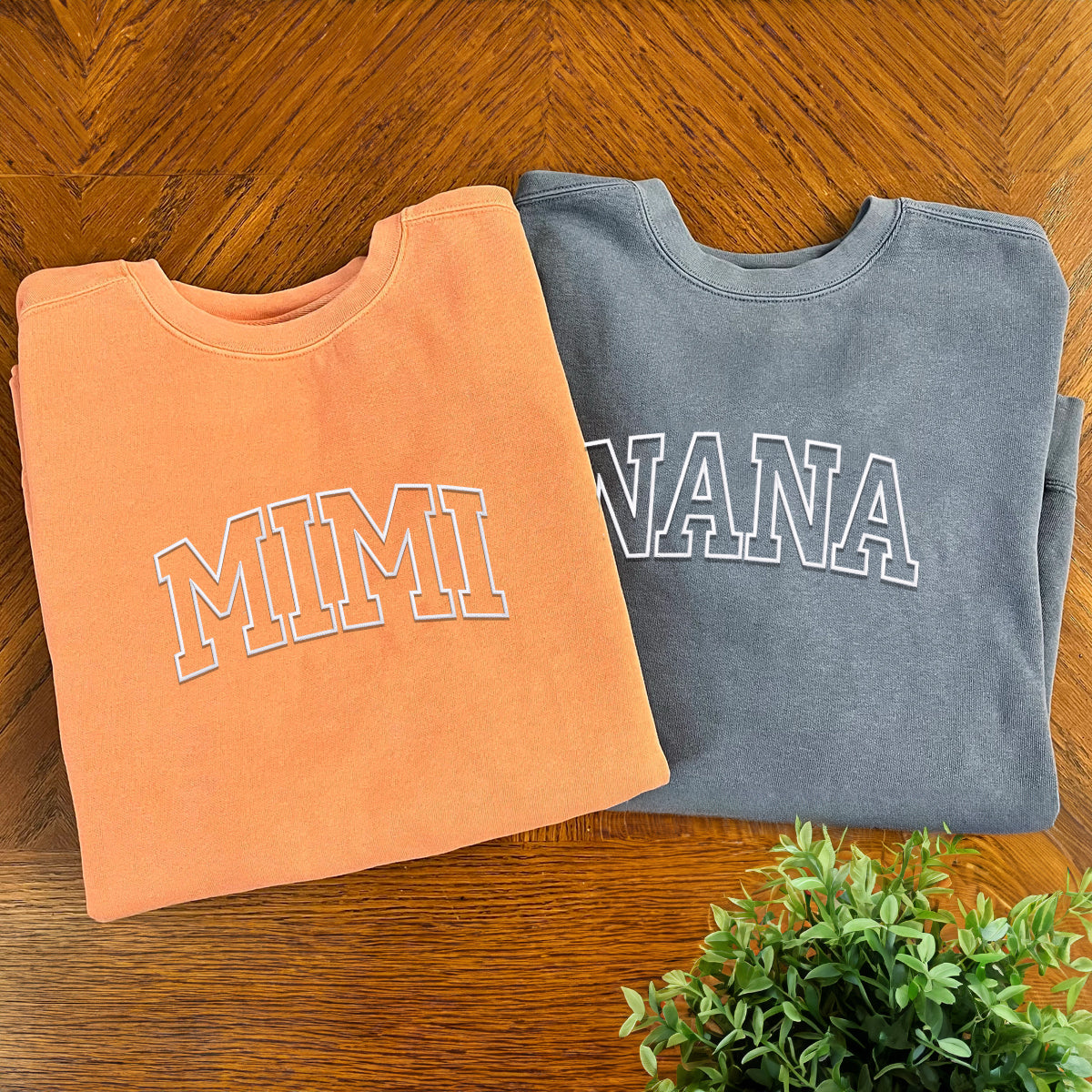 Comfort Color® Embroidered Mimi Shirt with Grandkids Names
