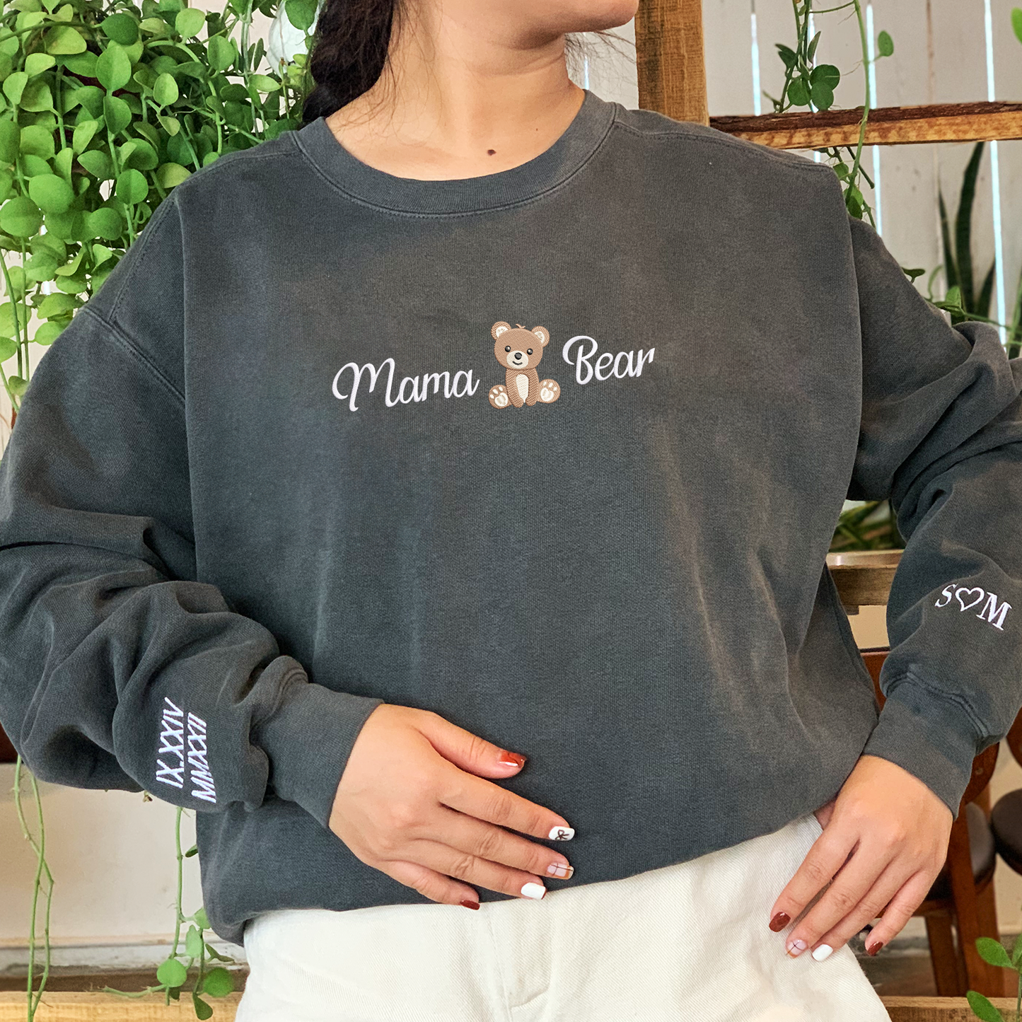 Comfort Color® Embroidered Mama Bear Shirt