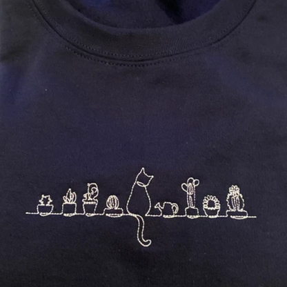 Custom Cats and Plants Sweatshirt, Hoodie