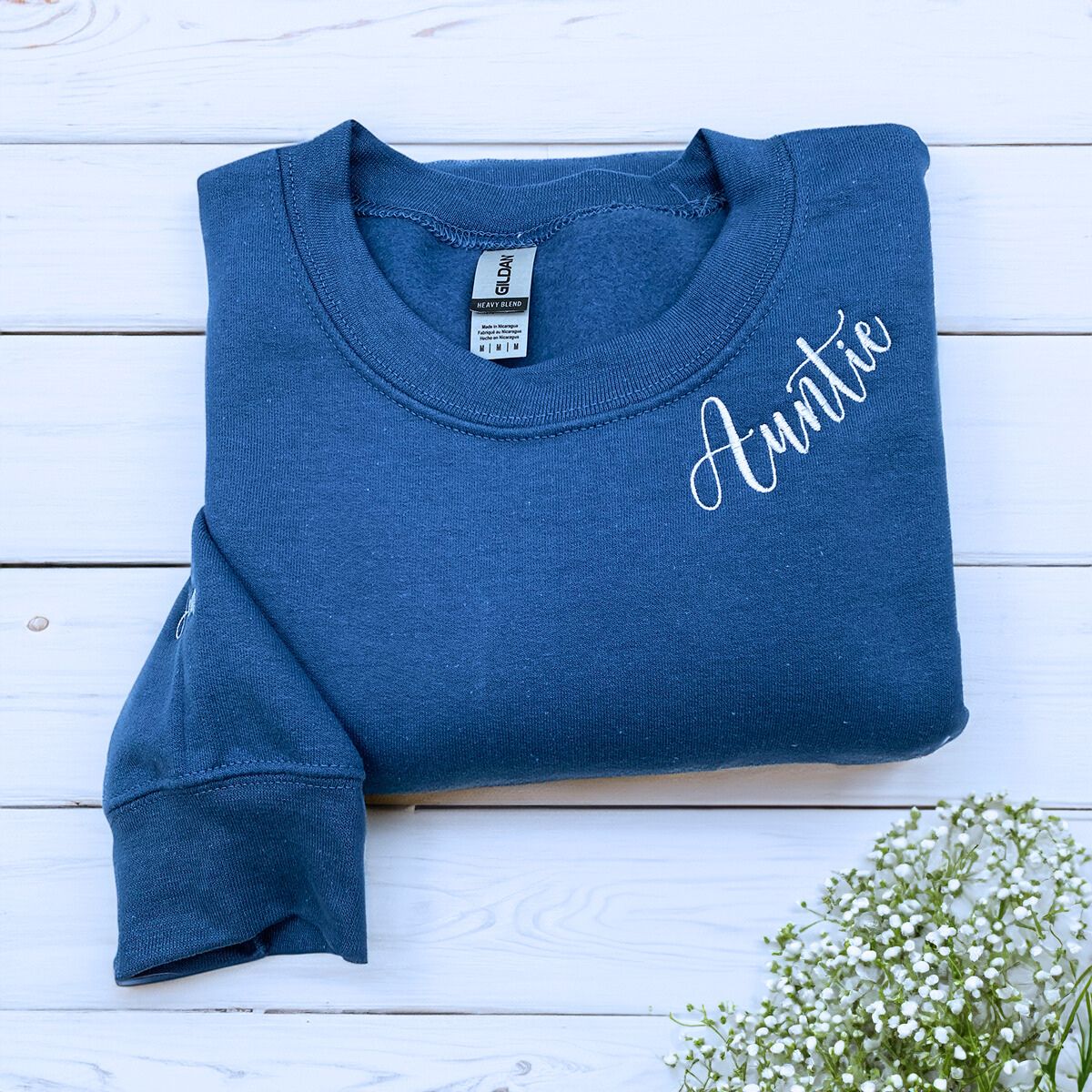 Aunt Life Sweatshirt or Hoodie with Children Names on Sleeve