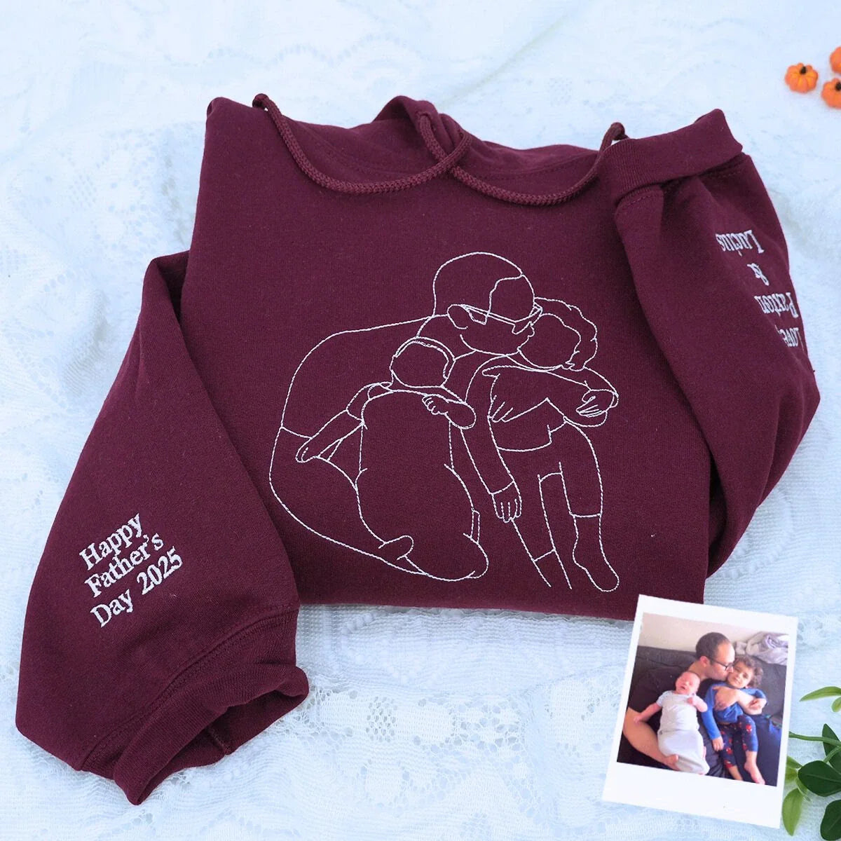 #Dadlife Custom Comic Photo Shirt, Sweatshirt or Hoodie, Embroidered Father’s Day Gift for Dad
