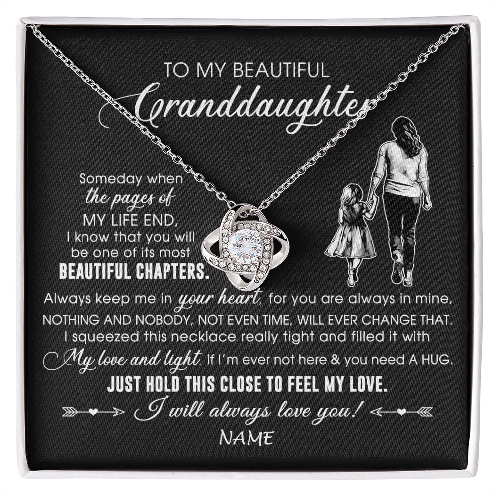 Personalized To My Beautiful Granddaughter Necklace From Grandma Always Love You Granddaughter Birthday Graduation Christmas Customized Gift Box Message Card
