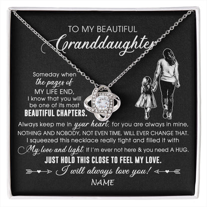 Personalized To My Beautiful Granddaughter Necklace From Grandma Always Love You Granddaughter Birthday Graduation Christmas Customized Gift Box Message Card