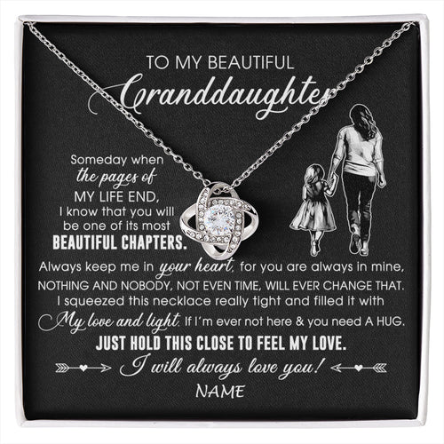 Personalized To My Beautiful Granddaughter Necklace From Grandma Always Love You Granddaughter Birthday Graduation Christmas Customized Gift Box Message Card