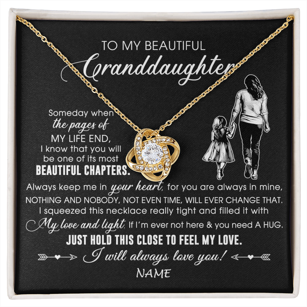Personalized To My Beautiful Granddaughter Necklace From Grandma Always Love You Granddaughter Birthday Graduation Christmas Customized Gift Box Message Card
