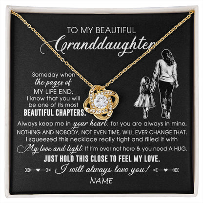 Personalized To My Beautiful Granddaughter Necklace From Grandma Always Love You Granddaughter Birthday Graduation Christmas Customized Gift Box Message Card