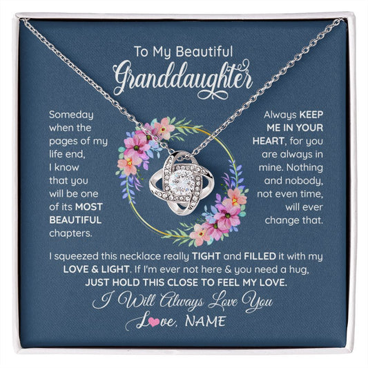 Personalized To My Beautiful Granddaughter Necklace From Grandma Someday When The Pages Granddaughter Birthday Christmas Customized Gift Box Message Card