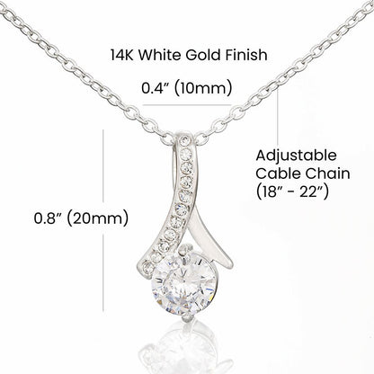 Personalized To My Gorgeous Wife Necklace From Husband My Life My Love Wife Birthday Wedding Valentines Christmas Customized Gift Box Message Card
