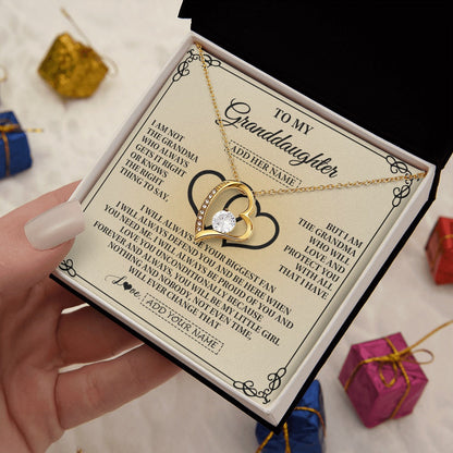 Personalized To My Granddaughter Gifts From Grandma Granddaughter Birthday Gifts Jewelry Women Granddaughter Pendant Necklace Christmas Gift Box Message Card