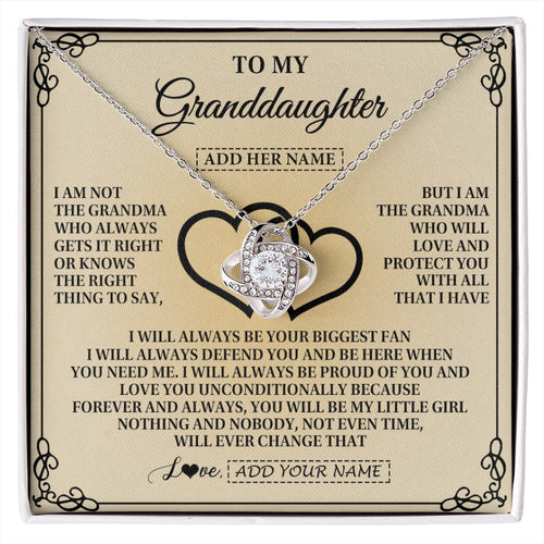 Personalized To My Granddaughter Gifts From Grandma Granddaughter Birthday Gifts Jewelry Women Granddaughter Pendant Necklace Christmas Gift Box Message Card