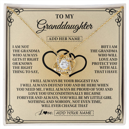 Personalized To My Granddaughter Gifts From Grandma Granddaughter Birthday Gifts Jewelry Women Granddaughter Pendant Necklace Christmas Gift Box Message Card