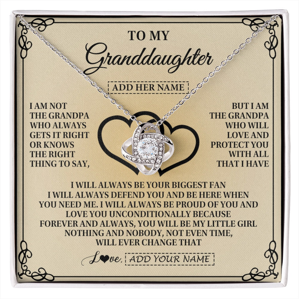 Personalized To My Granddaughter Gifts From Grandpa Granddaughter Birthday Gifts Jewelry Women Granddaughter Pendant Necklace Christmas Gift Box Message Card