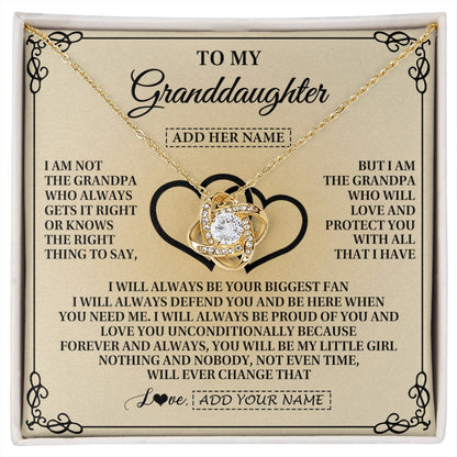Personalized To My Granddaughter Gifts From Grandpa Granddaughter Birthday Gifts Jewelry Women Granddaughter Pendant Necklace Christmas Gift Box Message Card