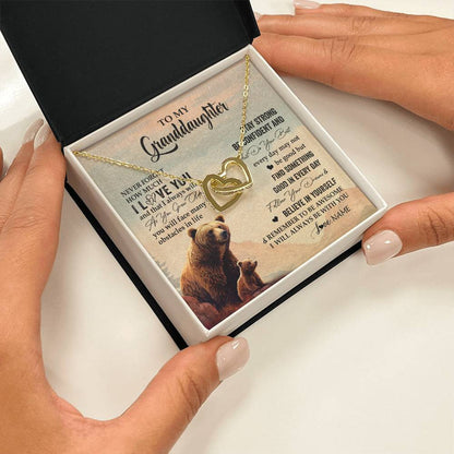 Personalized To My Granddaughter I Love You Forever Necklace From Grandma Bear Granddaughter Birthday Graduation Christmas Customized Gift Box Message Card