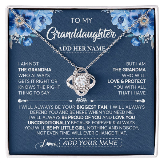 Personalized To My Granddaughter Necklace From Grandma Proud Of You Birthday Gifts For Granddaughter Jewelry Gifts Christmas Custom Gift Box Message Card