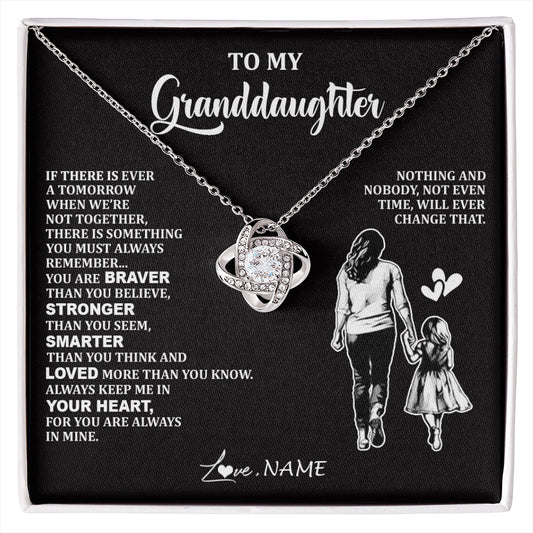 Personalized To My Granddaughter Necklace From Grandma You Are Always In Mine Beautiful Granddaughter Birthday Graduation Christmas With Gift Box Message Card