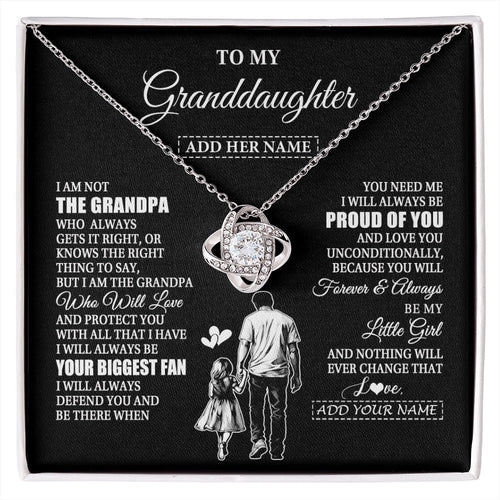 Personalized To My Granddaughter Necklace From Grandpa Biggest Fan Birthday Gifts For Granddaughter From Grandparents Christmas Custom Gift Box Message Card