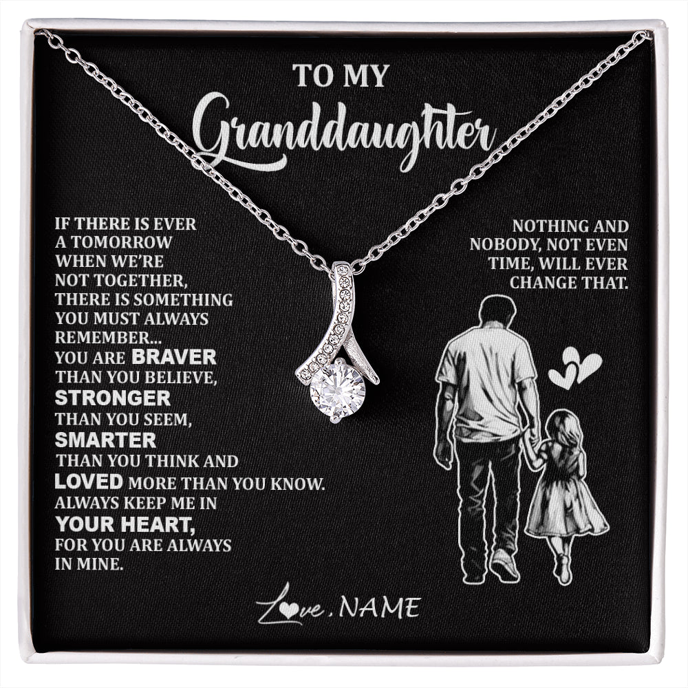Personalized To My Granddaughter Necklace From Grandpa You Are Always In Mine Beautiful Granddaughter Birthday Graduation Christmas With Gift Box Message Card