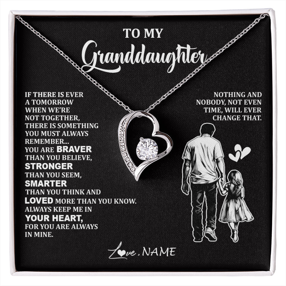 Personalized To My Granddaughter Necklace From Grandpa You Are Always In Mine Beautiful Granddaughter Birthday Graduation Christmas With Gift Box Message Card