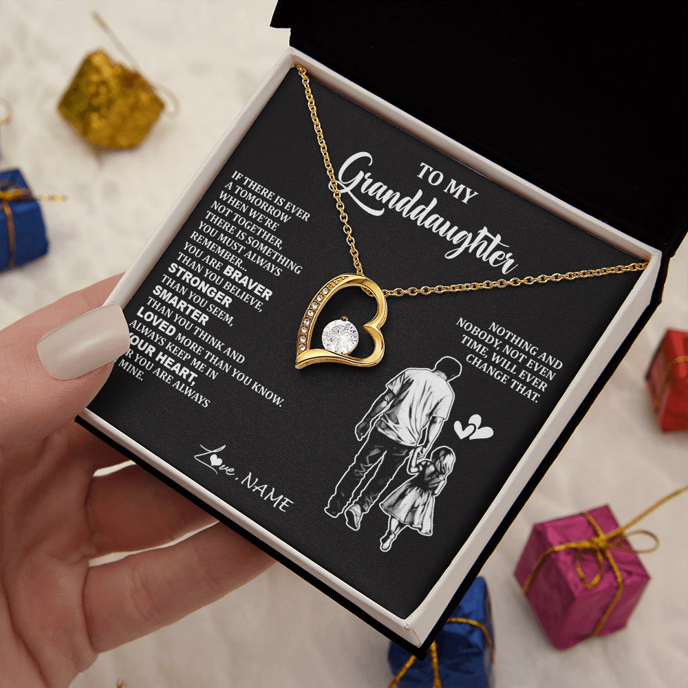 Personalized To My Granddaughter Necklace From Grandpa You Are Always In Mine Beautiful Granddaughter Birthday Graduation Christmas With Gift Box Message Card