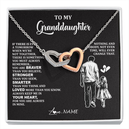 Personalized To My Granddaughter Necklace From Grandpa You Are Always In Mine Beautiful Granddaughter Birthday Graduation Christmas With Gift Box Message Card