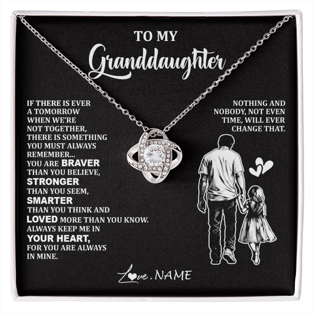 Personalized To My Granddaughter Necklace From Grandpa You Are Always In Mine Beautiful Granddaughter Birthday Graduation Christmas With Gift Box Message Card