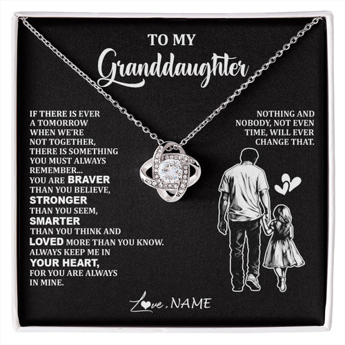 Personalized To My Granddaughter Necklace From Grandpa You Are Always In Mine Beautiful Granddaughter Birthday Graduation Christmas With Gift Box Message Card