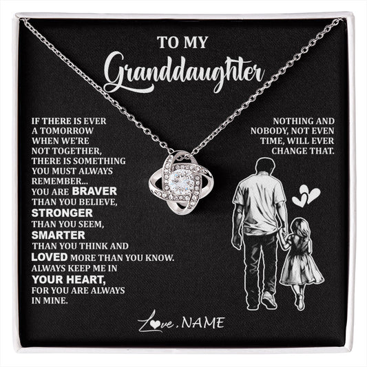 Personalized To My Granddaughter Necklace From Grandpa You Are Always In Mine Beautiful Granddaughter Birthday Graduation Christmas With Gift Box Message Card