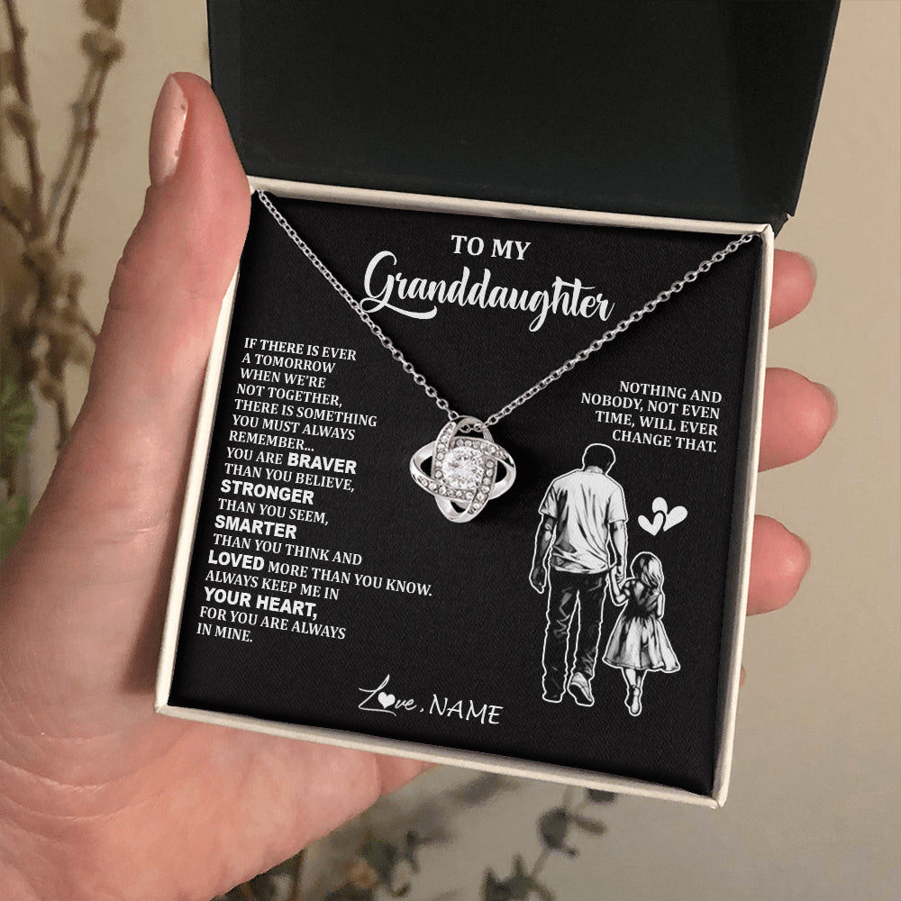 Personalized To My Granddaughter Necklace From Grandpa You Are Always In Mine Beautiful Granddaughter Birthday Graduation Christmas With Gift Box Message Card