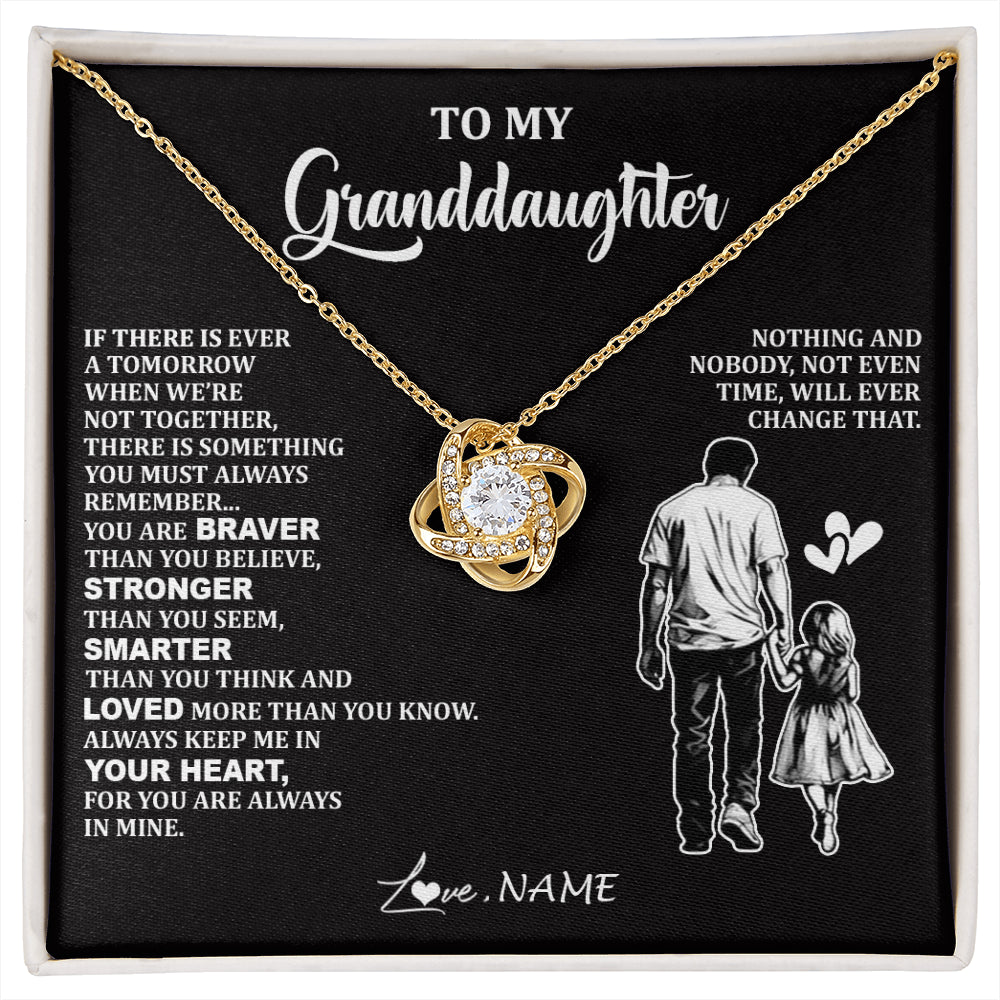 Personalized To My Granddaughter Necklace From Grandpa You Are Always In Mine Beautiful Granddaughter Birthday Graduation Christmas With Gift Box Message Card