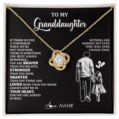 Personalized To My Granddaughter Necklace From Grandpa You Are Always In Mine Beautiful Granddaughter Birthday Graduation Christmas With Gift Box Message Card