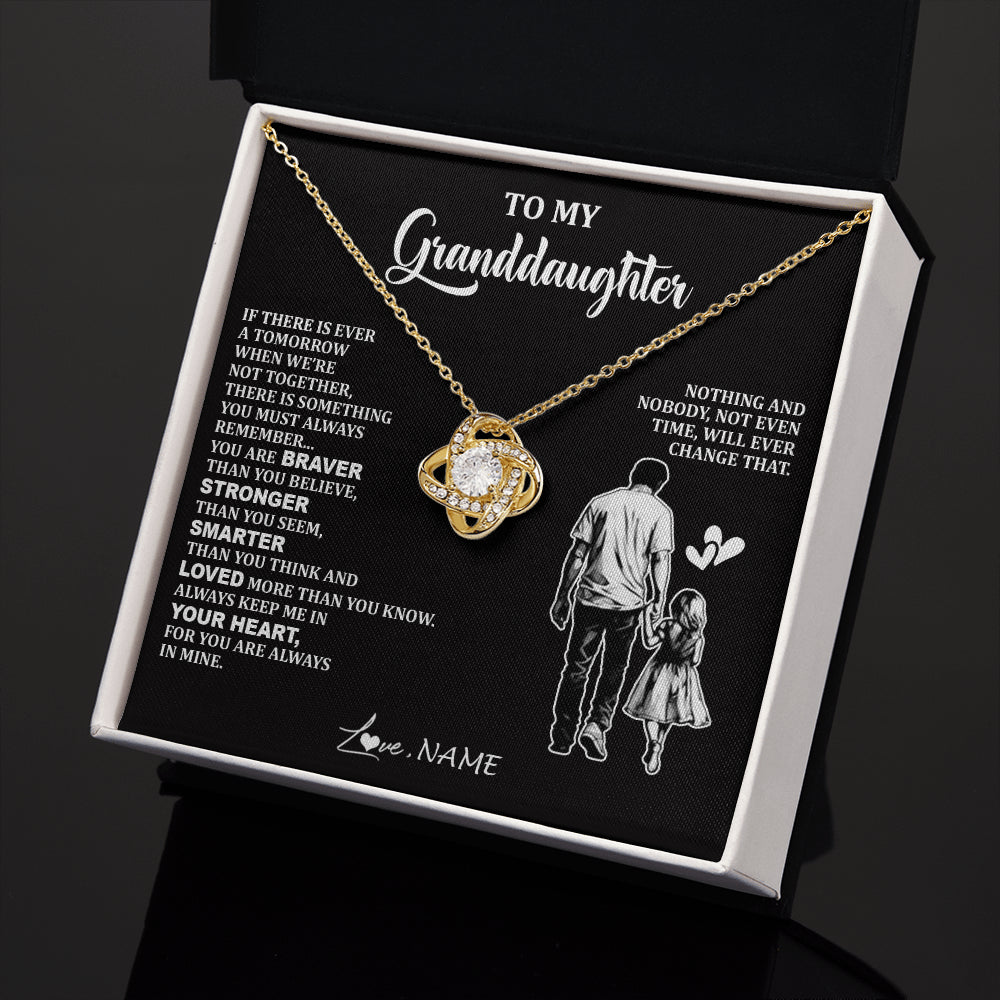 Personalized To My Granddaughter Necklace From Grandpa You Are Always In Mine Beautiful Granddaughter Birthday Graduation Christmas With Gift Box Message Card