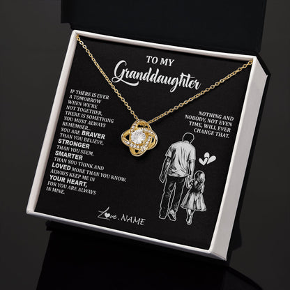 Personalized To My Granddaughter Necklace From Grandpa You Are Always In Mine Beautiful Granddaughter Birthday Graduation Christmas With Gift Box Message Card
