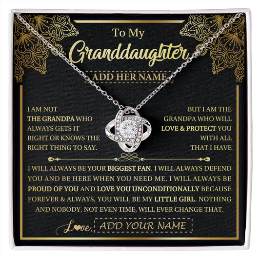 Personalized To My Granddaughter Necklace From Grandpa Your Biggest Fan Birthday Gifts For Granddaughter Gifts Christmas Jewelry Custom Gift Box Message Card