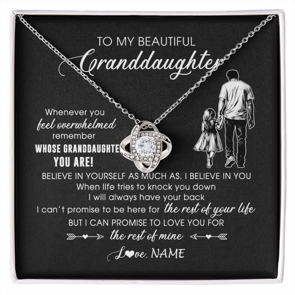 Personalized To My Granddaughter Necklace From Papa Grandpa Whenever You Feel Overwhelmed Granddaughter Jewelry Birthday Christmas Customized Message Card